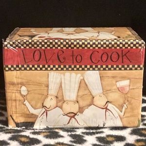 NWT Lang Recipe Card Box